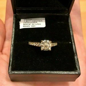 2 ctw Diamond Solitaire Wedding Engagement Anniversary Ring Yellow Gold 10K